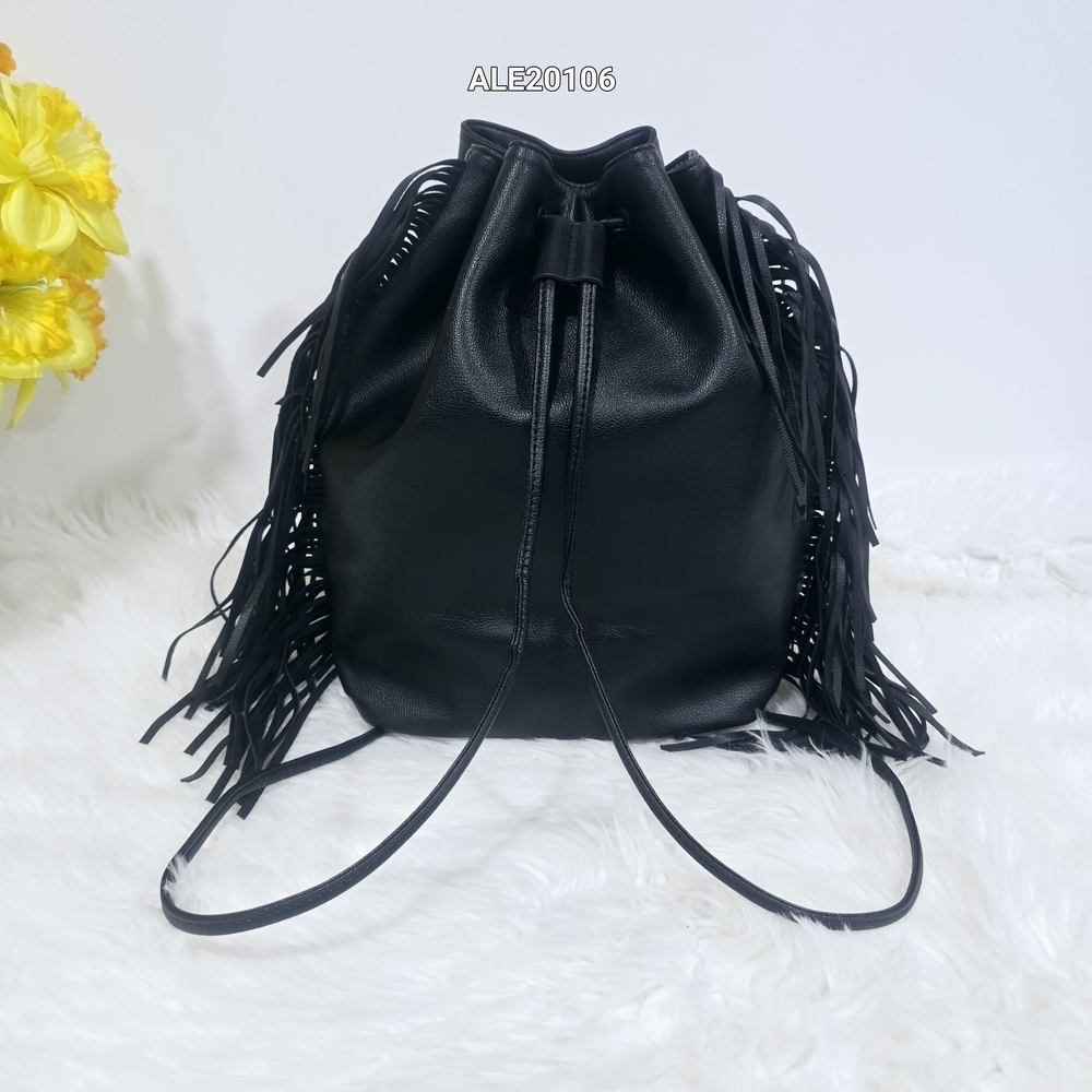 Victoria's Secret Black Fringe Backpack New. - Picture 9 of 12